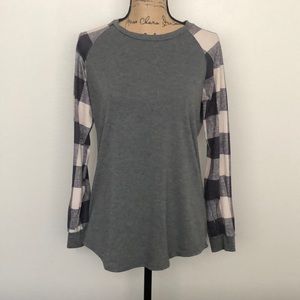 Buffalo Gray & Black Plaid Long Sleeve Shirt